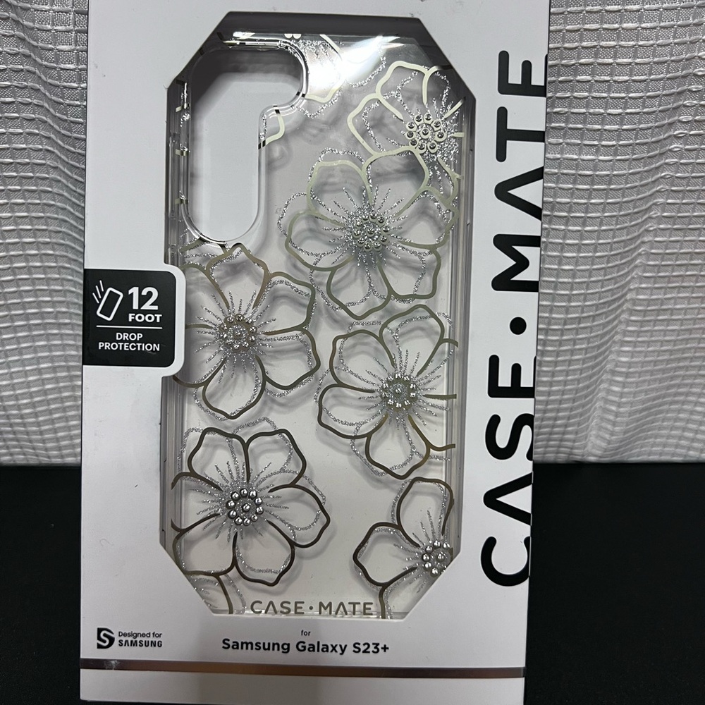 Case-Mate Silver Floral Samsung Galaxy S23+ Case